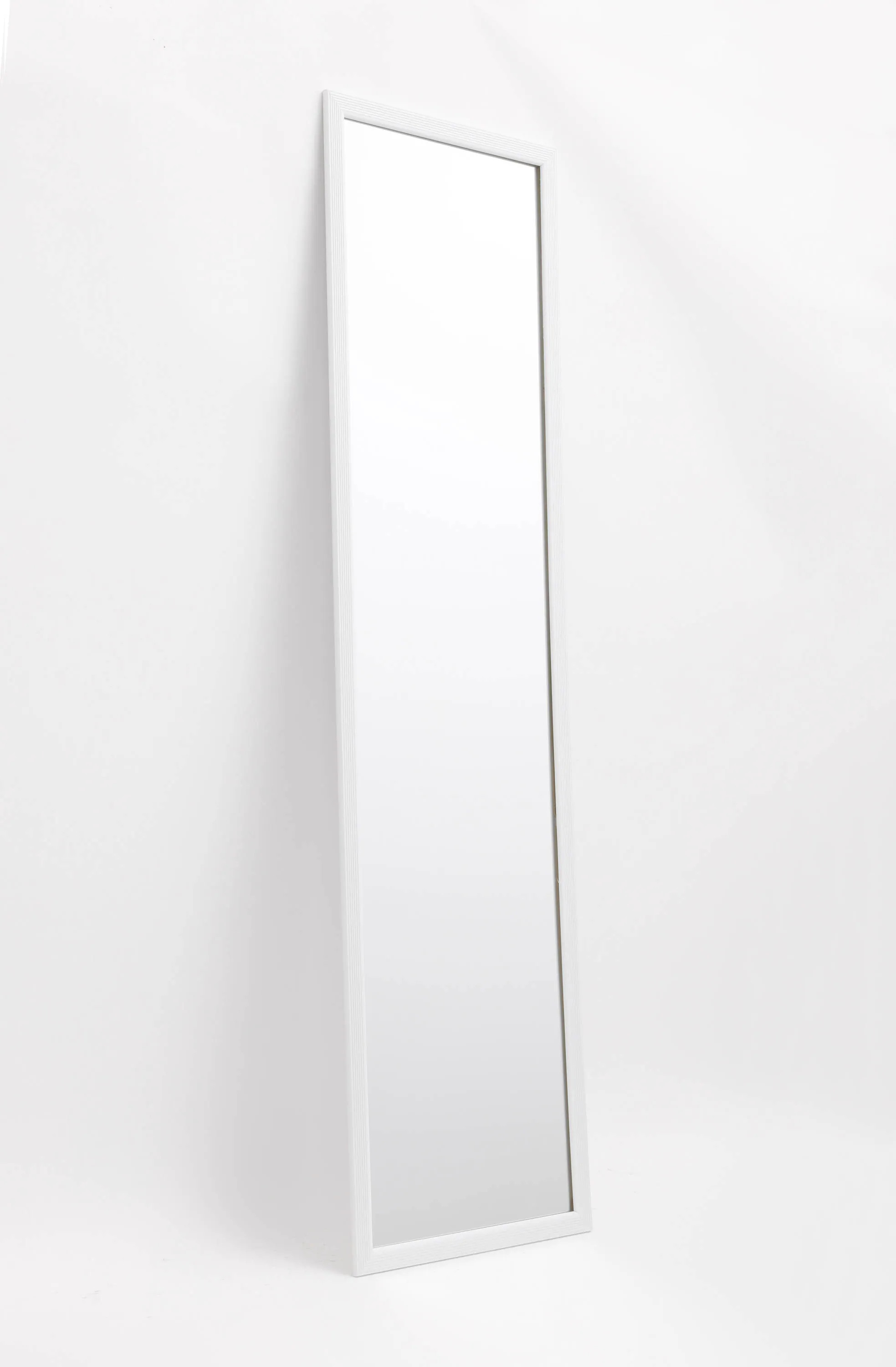 Style Selections 14-in W x 50.0-in H Rectangle White Framed Full Length Door Mirror one_size | 2578001 | Lowe's