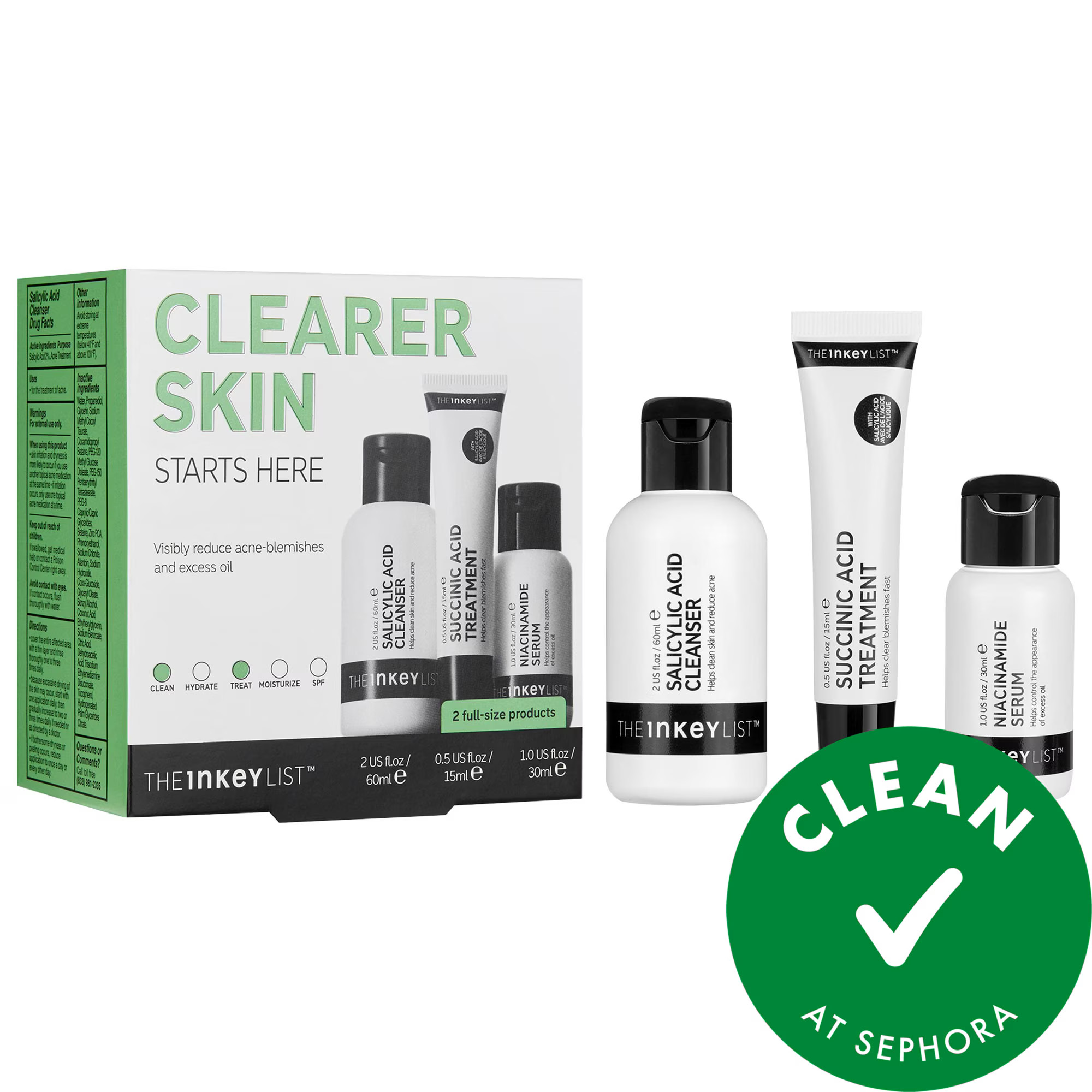 The INKEY List Clearer Skin Starts Here Set | Sephora (US)