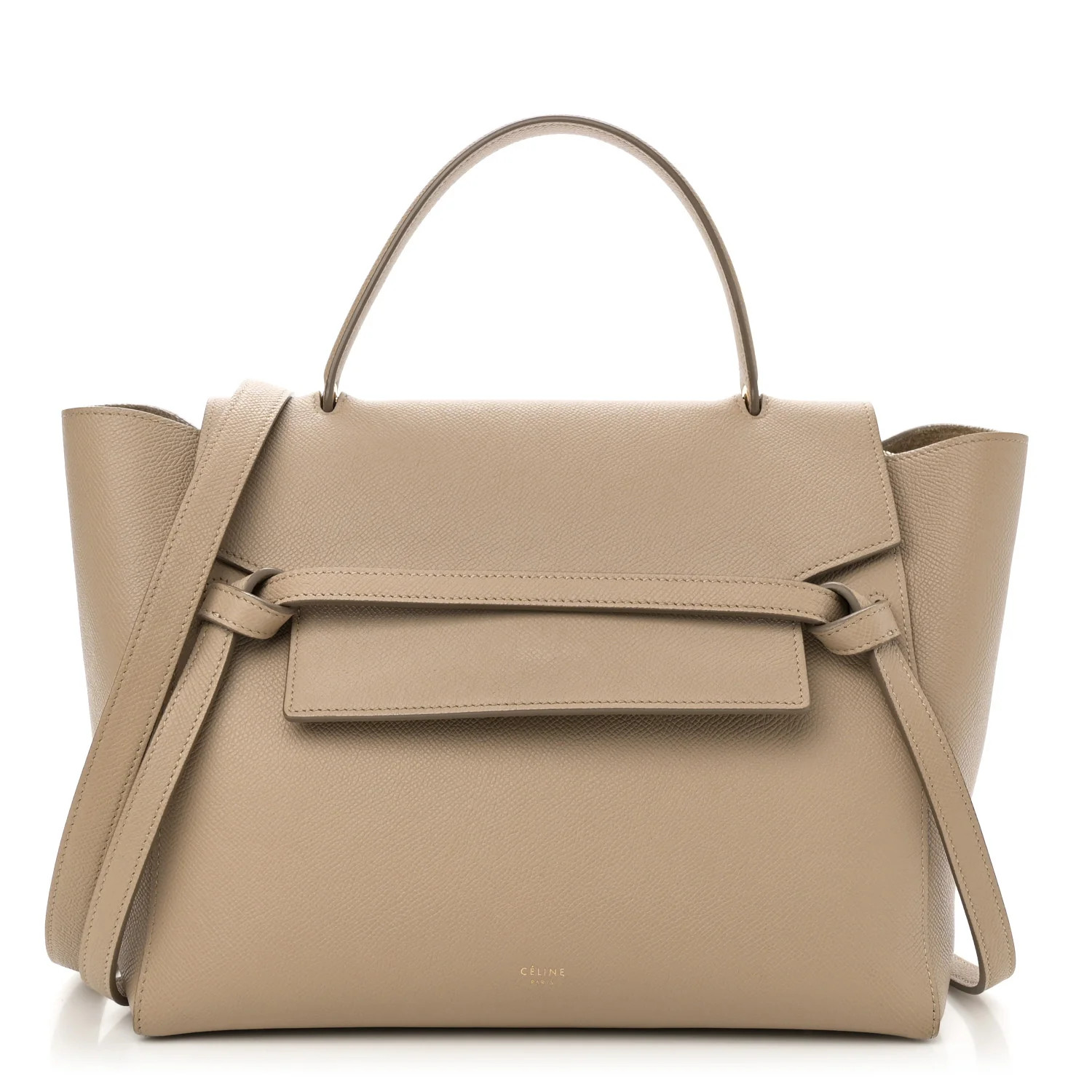 Grained Calfskin Mini Belt Bag Light Taupe | FASHIONPHILE (US)