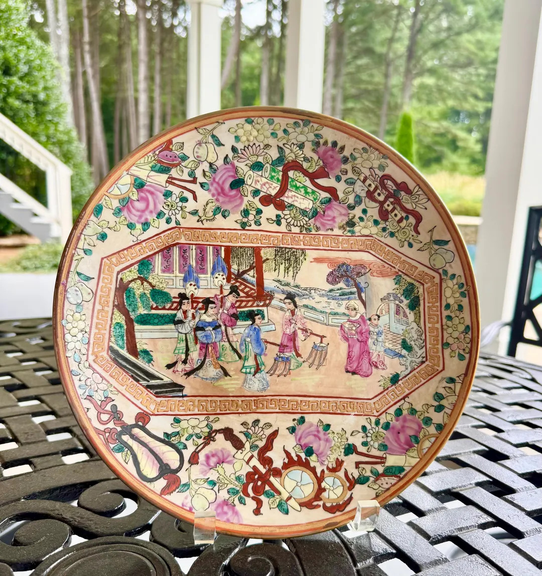 Rose Medallion 10” Decorative Plate | Etsy (US)