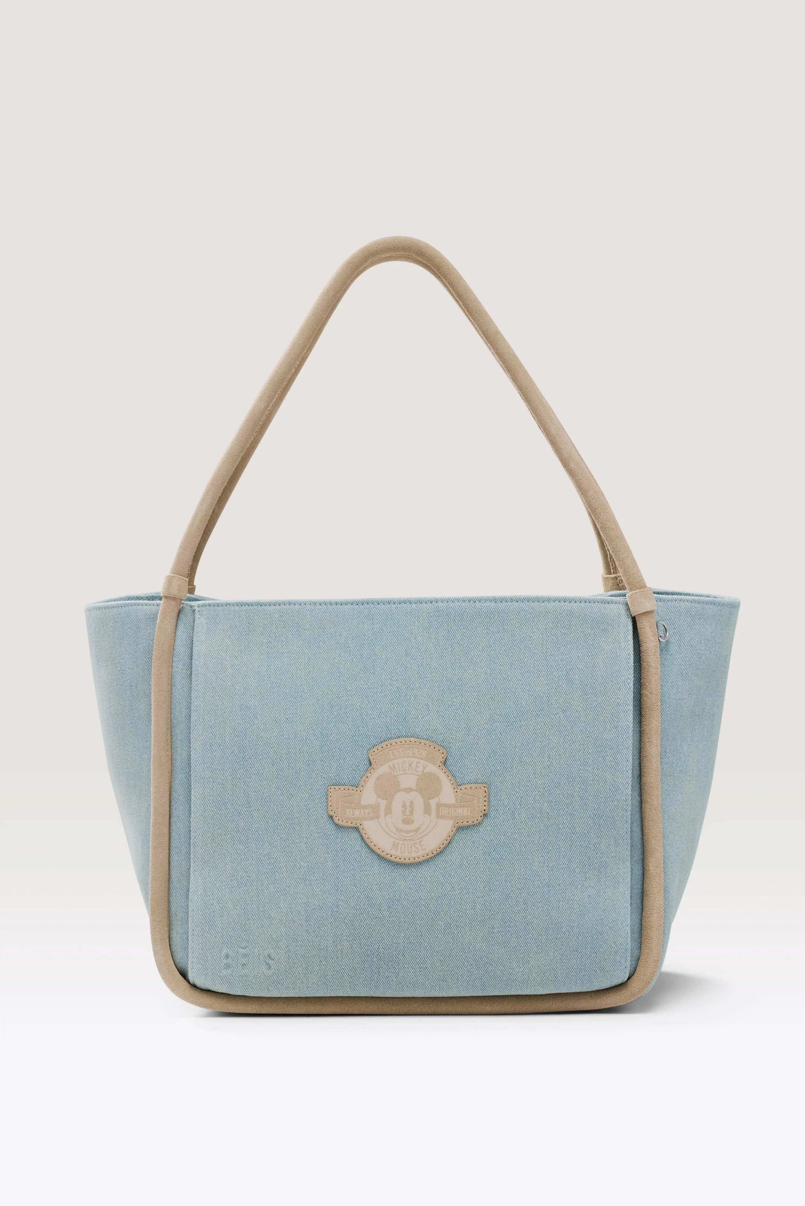 B\u00c9IS \u2018The Disney Tote Bag' in Blue Jeans - Blue Travel Disney Tote Bag | BEIS