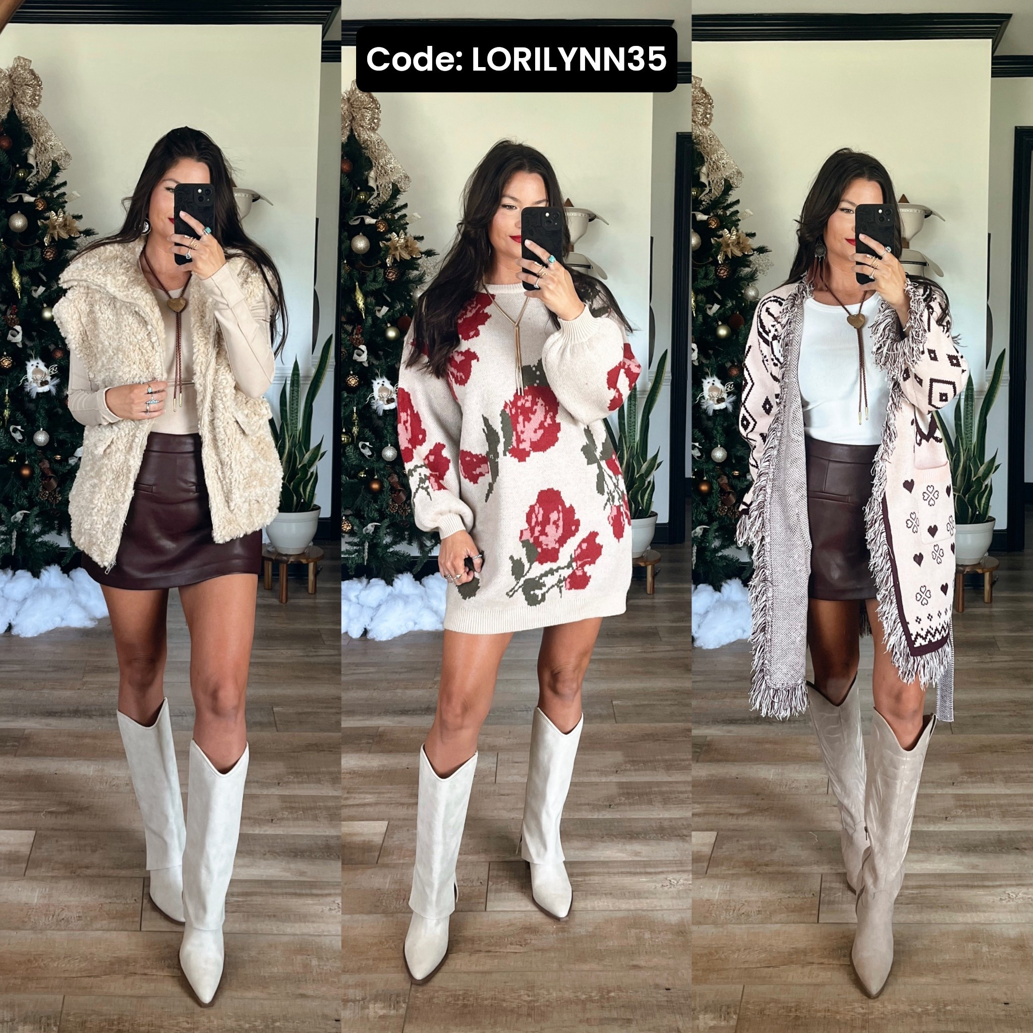 Save on these gorgeous warm & cozy new arrivals with code LORILYNN35. Wearing xs in all!

#LTKHoliday #LTKSeasonal #LTKootd