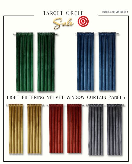 ❗️Target 🎯 Circle week ends today❗️ 

Embrace modern elegance with their stunning collection of velvet curtains with 5 different color options to choose from. #TargetCircleSale #Velvetcurtains 

#LTKstyletip #LTKhome #LTKsalealert