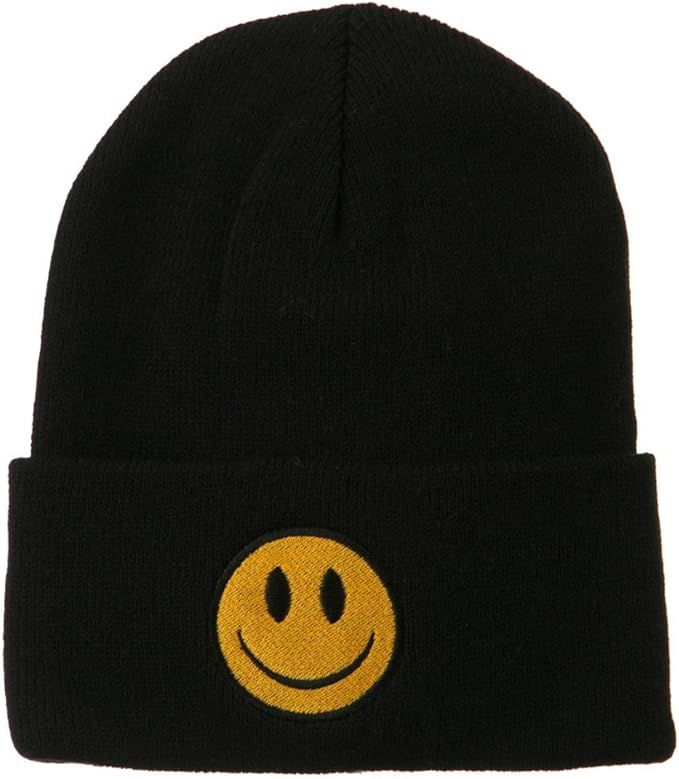 e4Hats.com Smile Face Embroidered Long Beanie | Amazon (US)