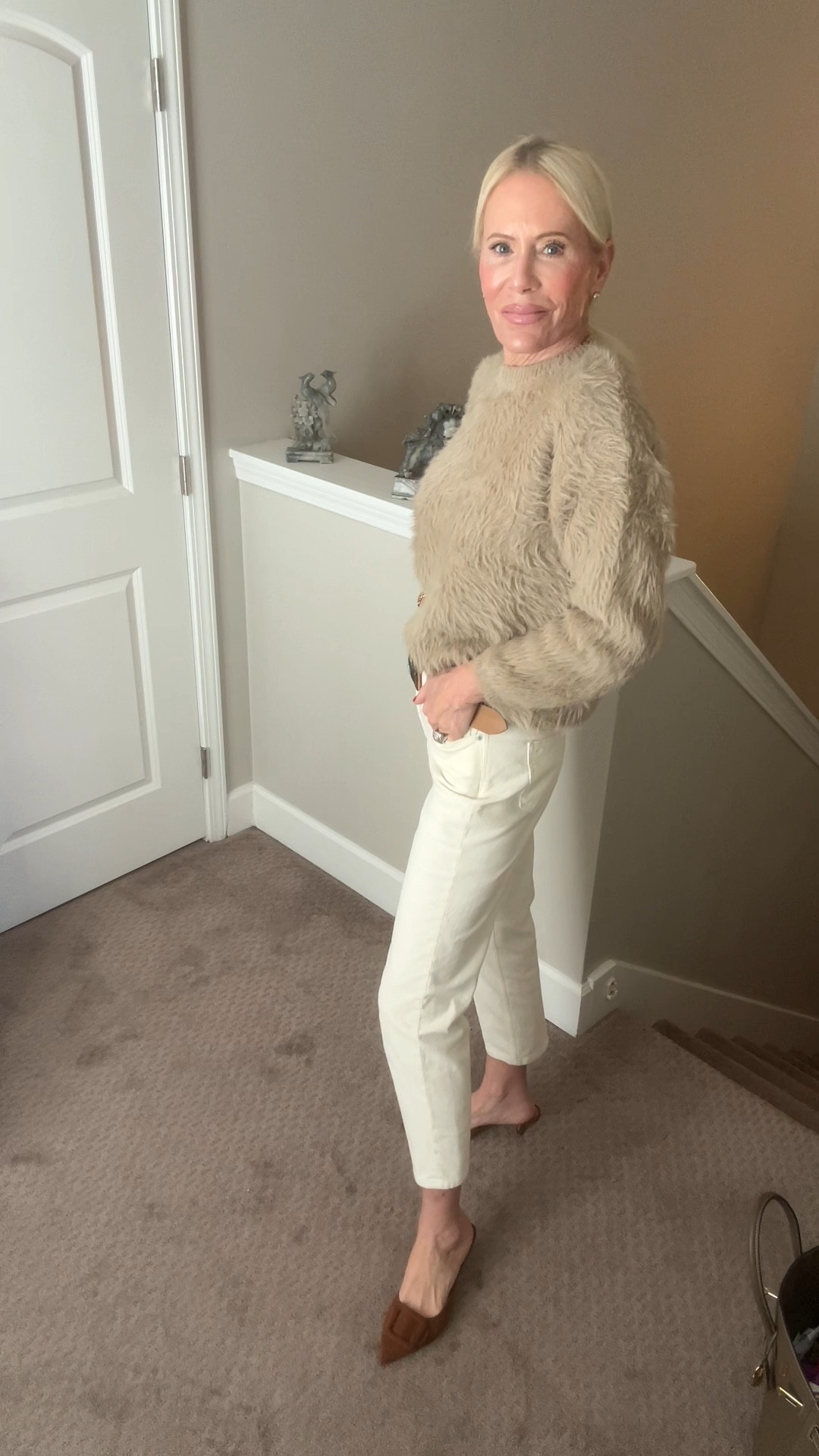 Some looks may not be available however I’ve attached similar.
Shein sweater: White Mink Cashmere Sweater For Women, Short Knitted Top, Elegant Daily Wear, Autumn/Winter