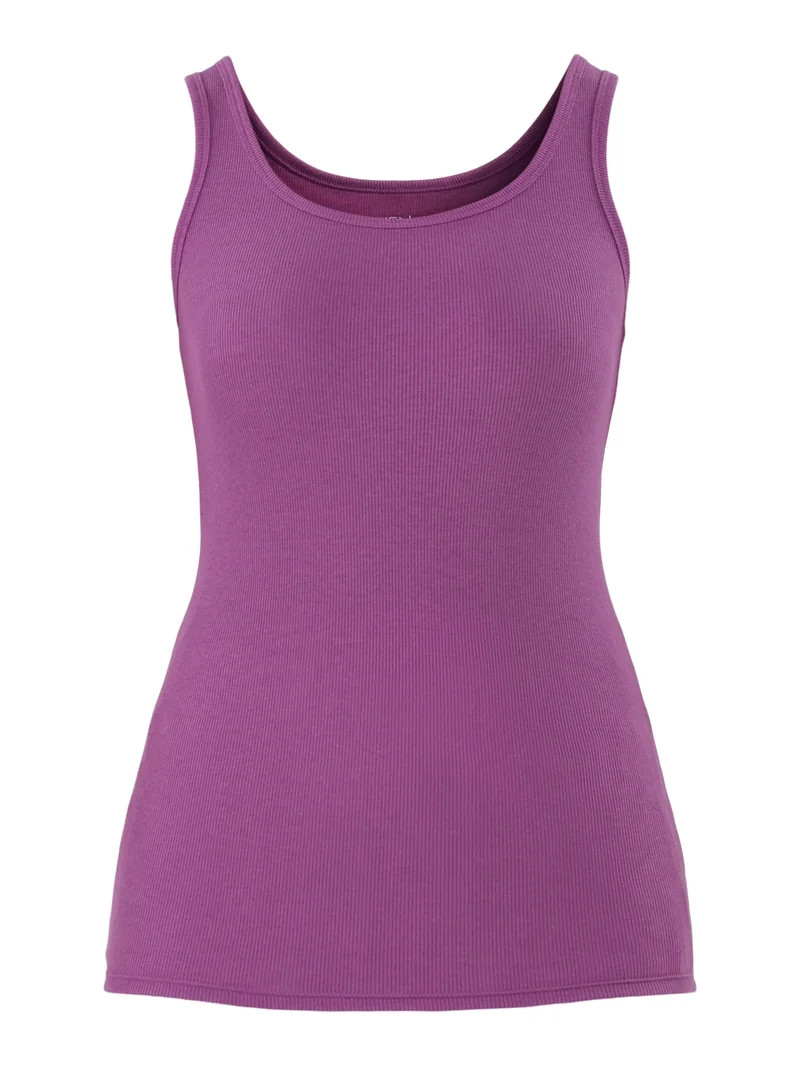 Time and Tru Women's Ribbed Tank Top, Sizes XS-XXXL - Walmart.com | Walmart (US)
