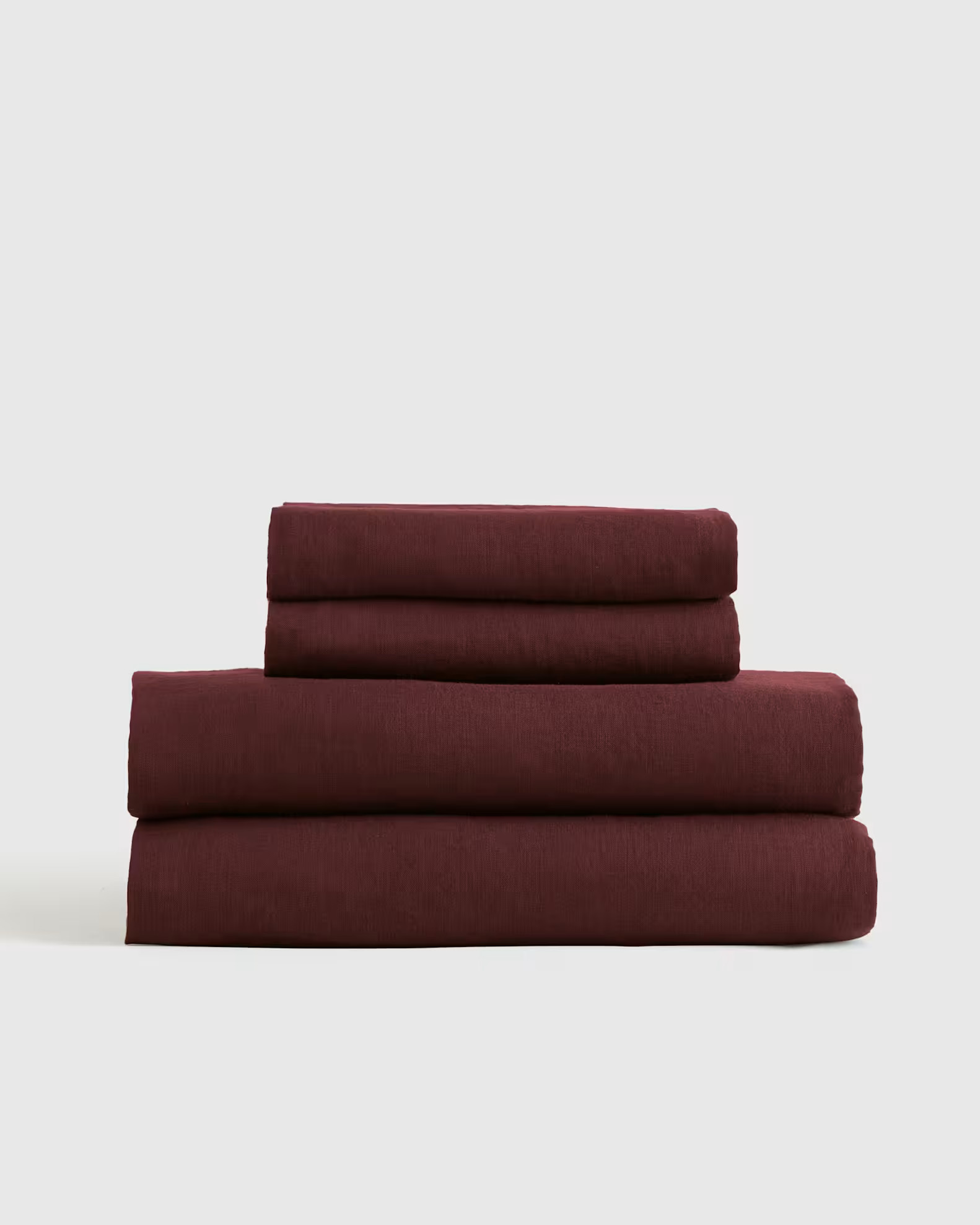 Linen Sheets | Quince in Burgundy | Quince