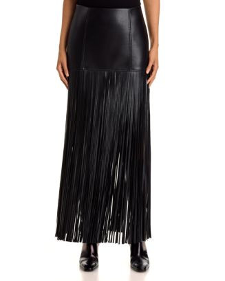 Soren Faux Leather Fringe Skirt | Bloomingdale's (US)