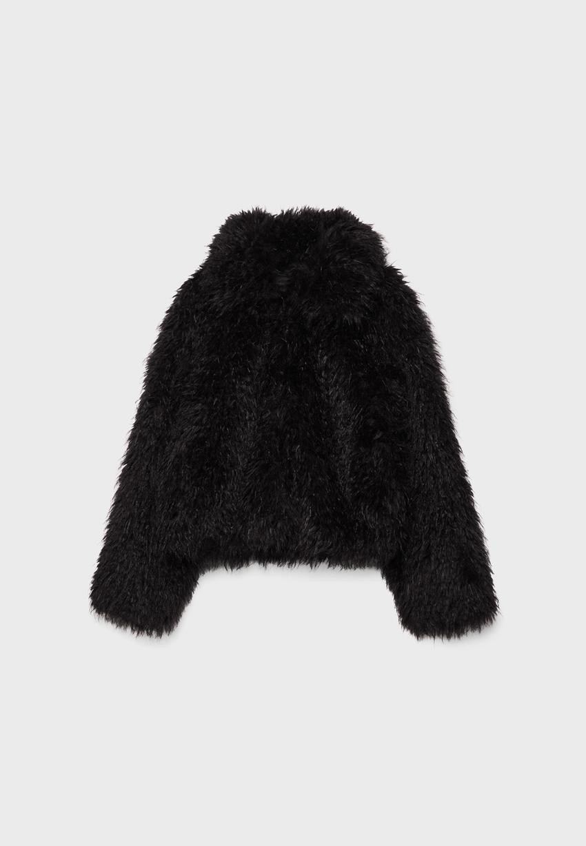 Faux fur jacket | Stradivarius (UK)