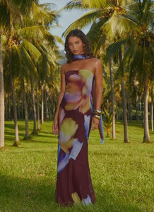 Under The Pagoda Maxi Dress - Dark Floral | Peppermayo (Global)