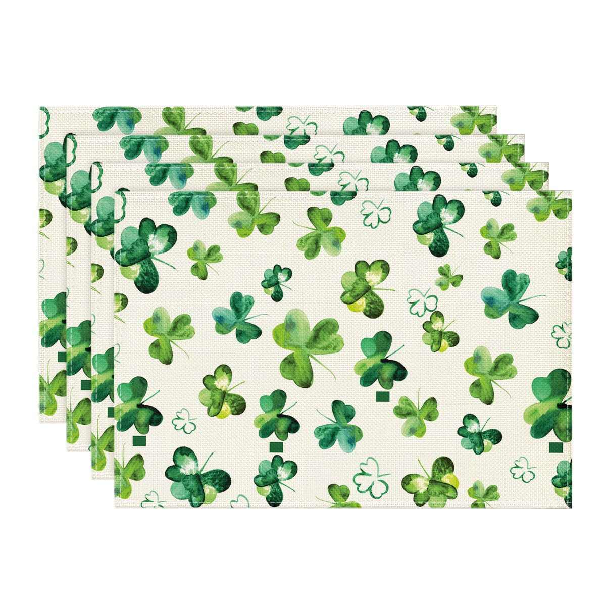 Artoid Mode Lucky Shamrock St. Patrick's Day Placemats for Dining Table, 12 x 18 Inch Seasonal Ho... | Amazon (US)