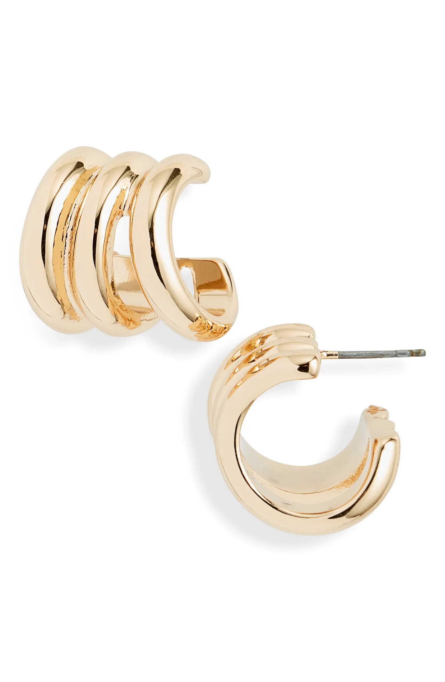 Open Edit Triple Hoop Earrings | Nordstrom | Nordstrom