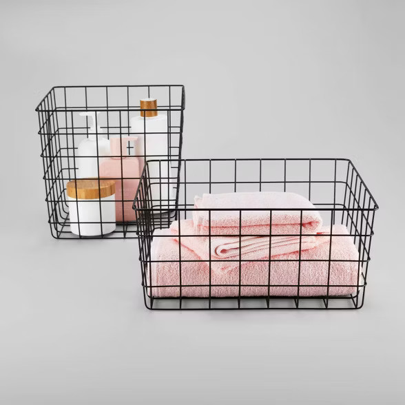 Decorative Wire Basket Square Black - Brightroom™ | Target