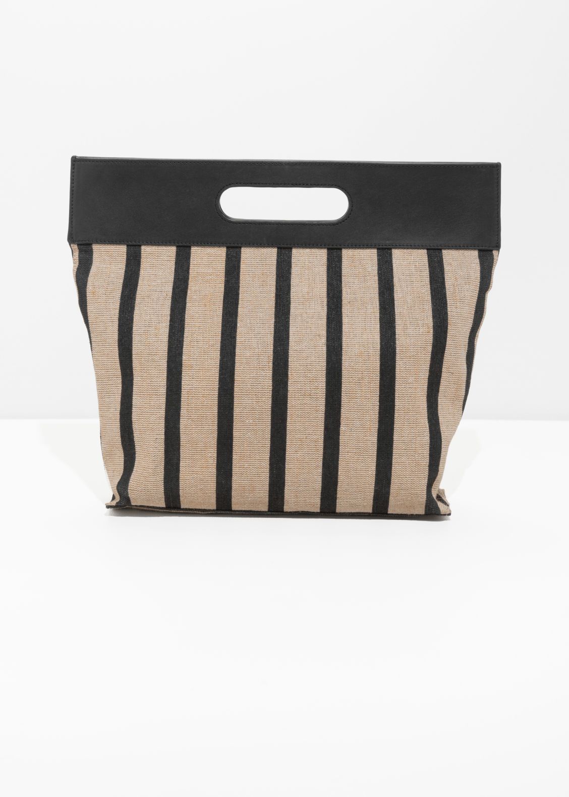 Striped Large Handle Tote - Beige - Totes - & Other Stories US | & Other Stories (EU + UK)