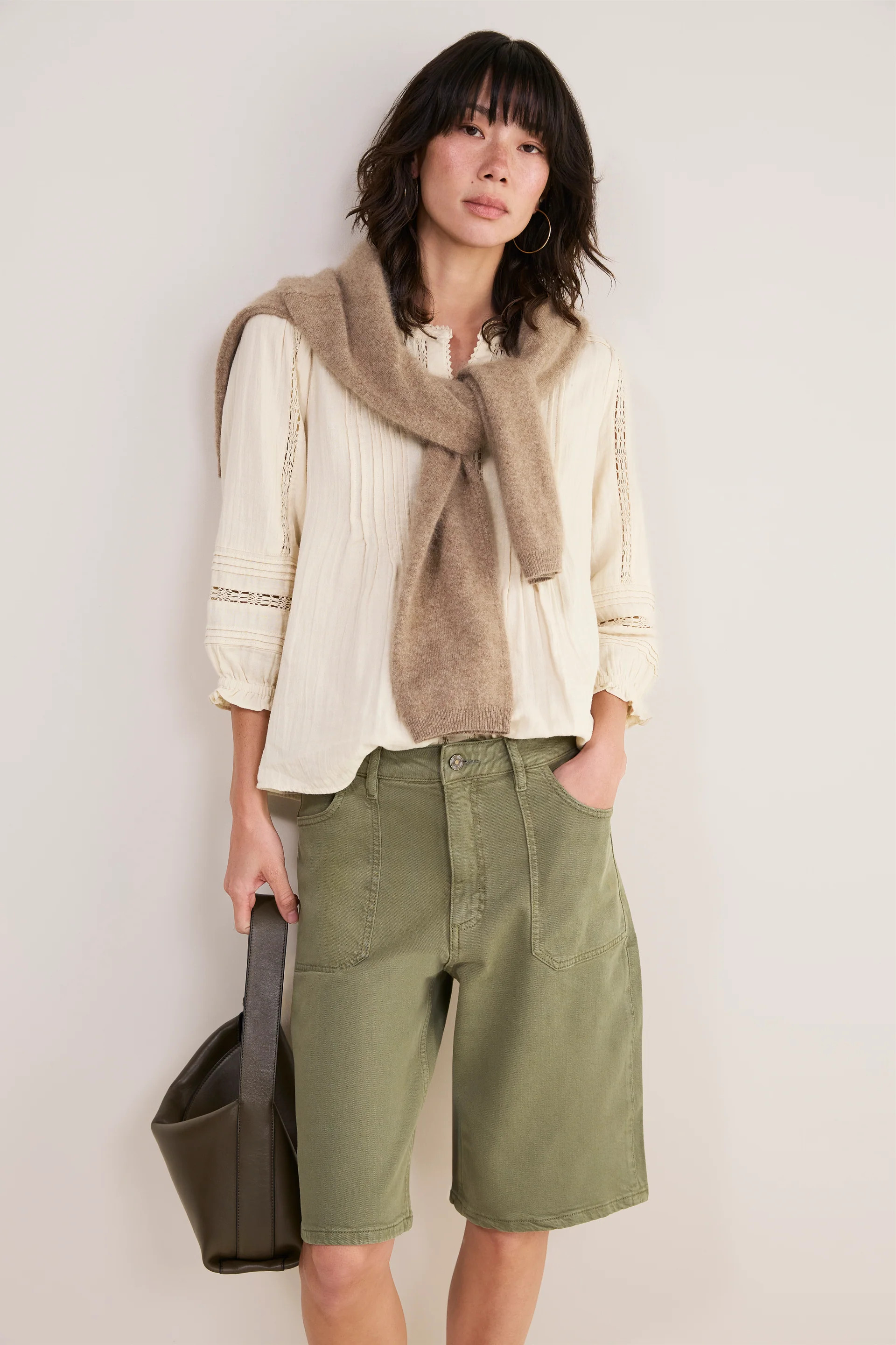 Flossie Carpenter Short - Khaki | WYSE London