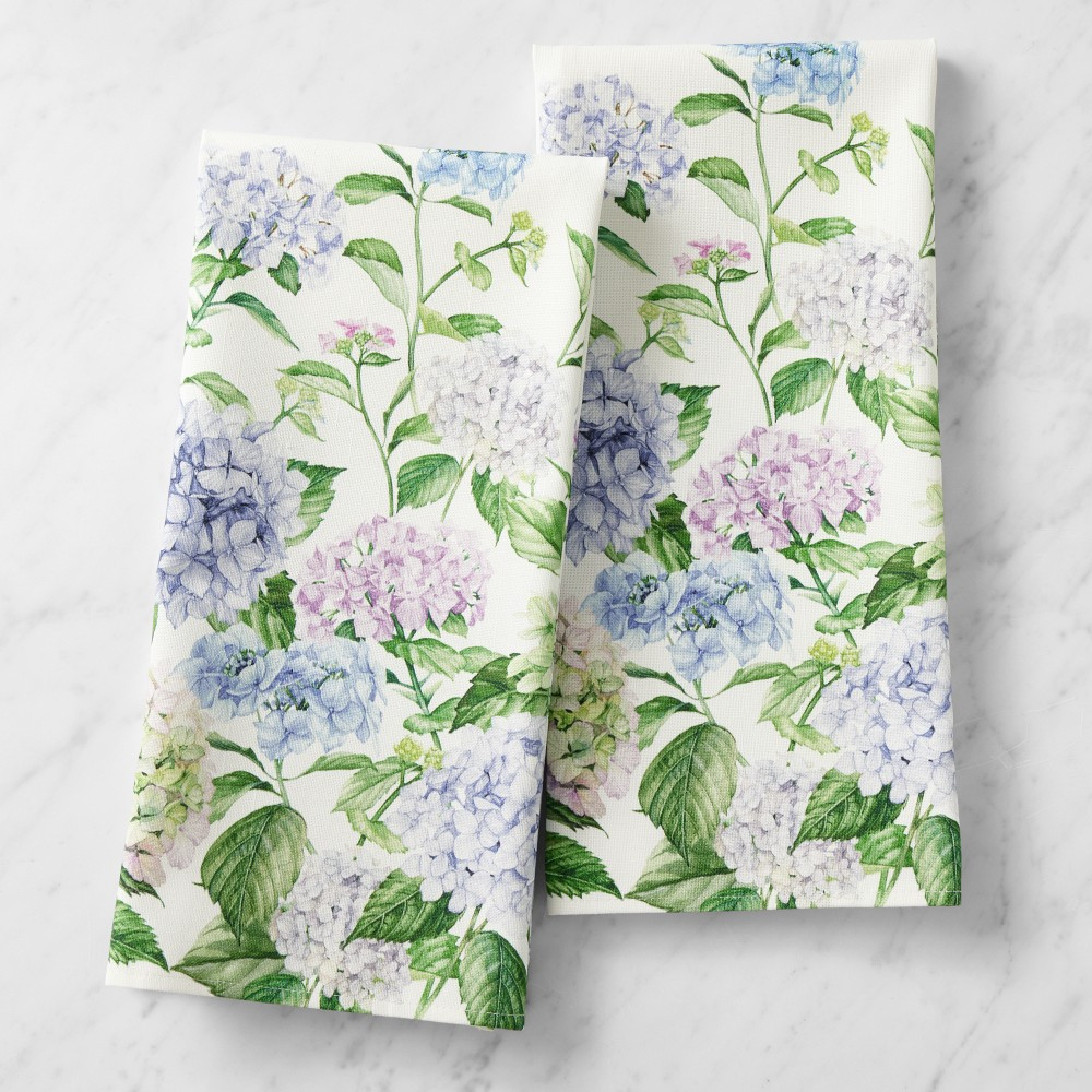 Hydrangea Towels, Set of 2 | Williams-Sonoma