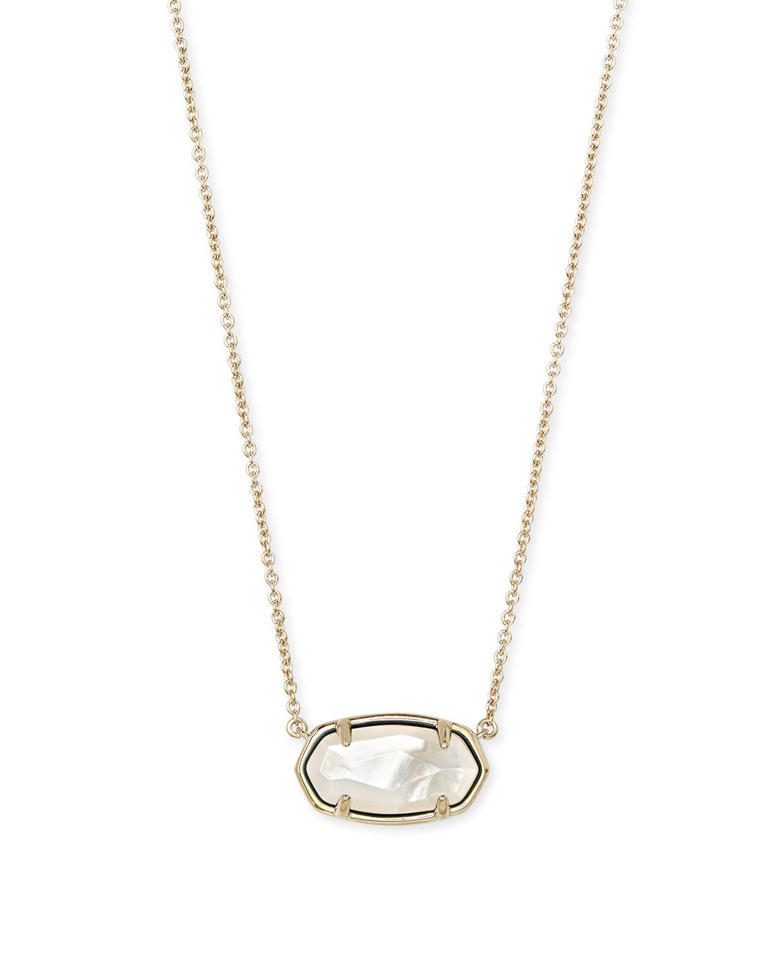 Elisa Sterling Silver Pendant Necklace in Ivory Mother-of-Pearl | Kendra Scott