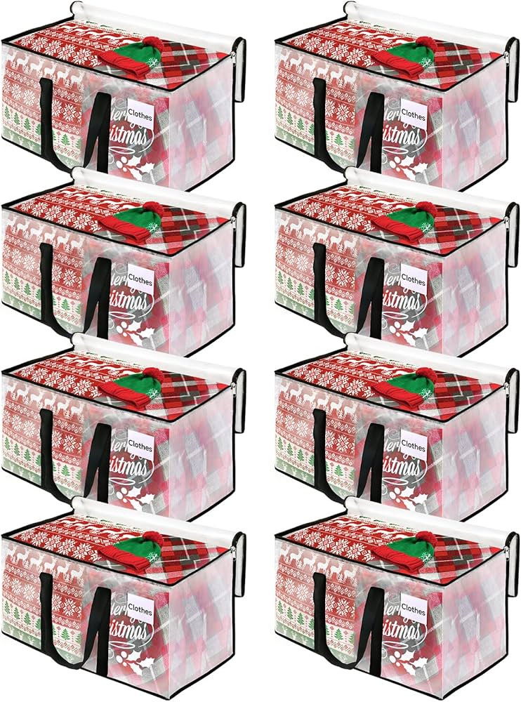 BlissTotes Moving Bags, 8-Pack Storage Bags, Moving Bags Heavy Duty Extra Large, Moving Totes, Cl... | Amazon (US)