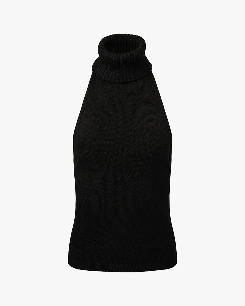 Open Back Halter Sweater Top | We Wore What