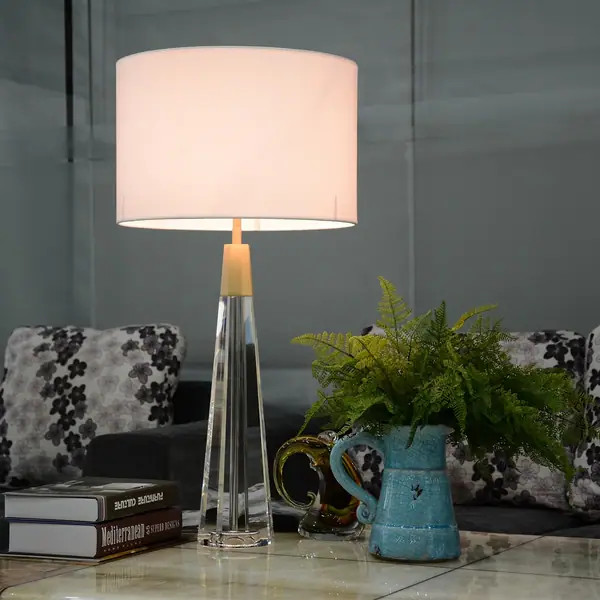 Clean Faceted Glass Table Buffet Lamp By Lucas McKearn | Bed Bath & Beyond