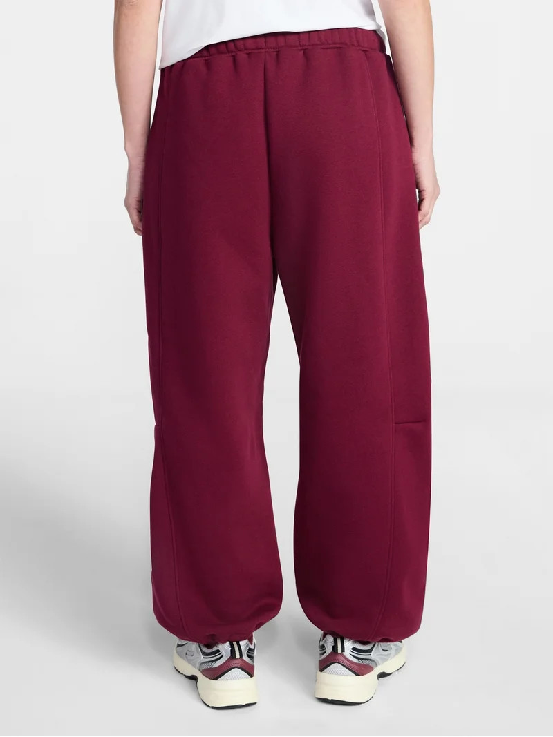 Athletic Works Women's and Women's Plus Fleece Barrel Leg Pants, Sizes XS-4X | Walmart (US)