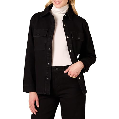 Amazon Essentials Womens Oversized-Fit Heavyweight Denim Shirt Jacket | Amazon (US)