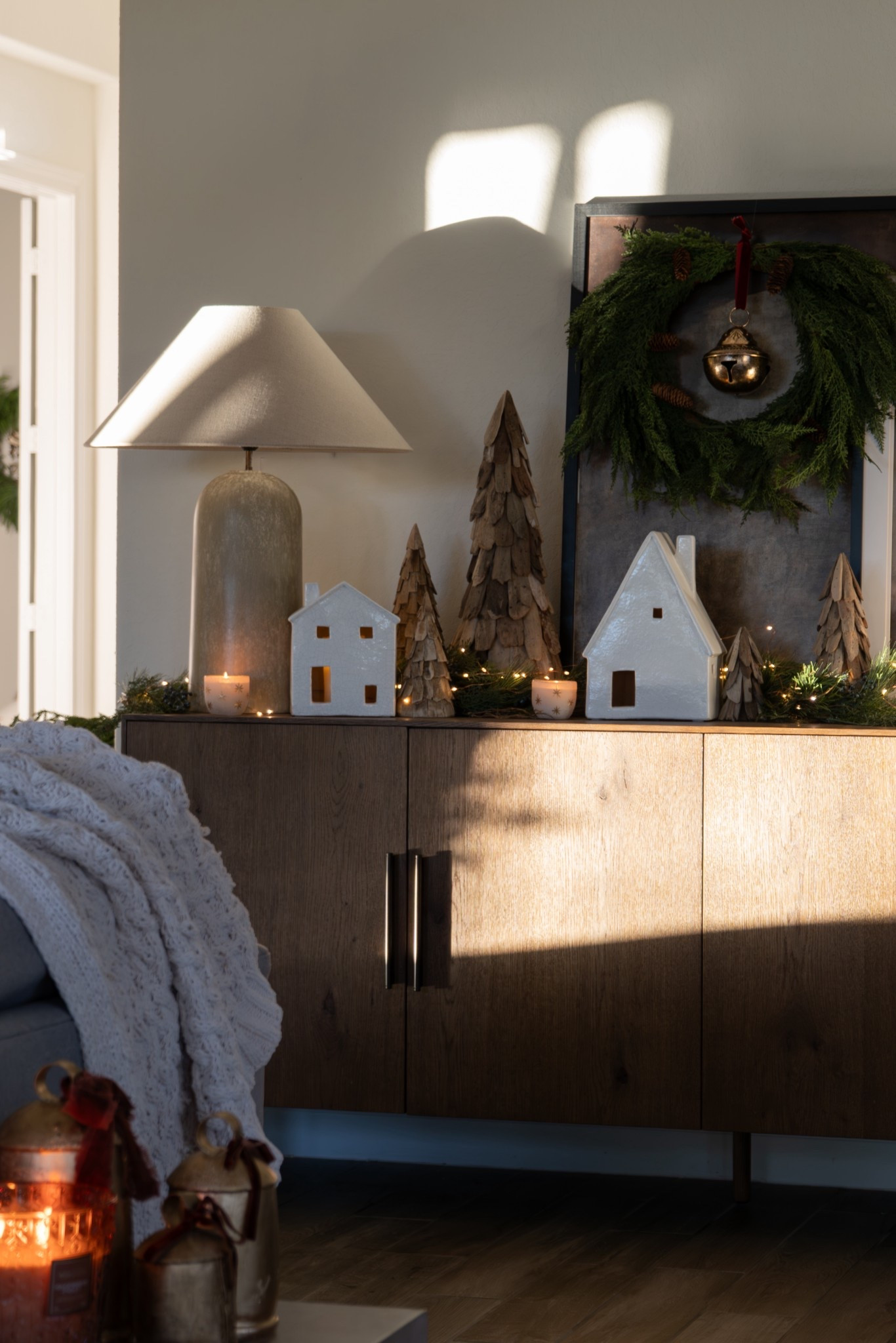 Cozy living room sideboard moment ✨

#LTKHome #LTKHoliday #LTKGiftGuide