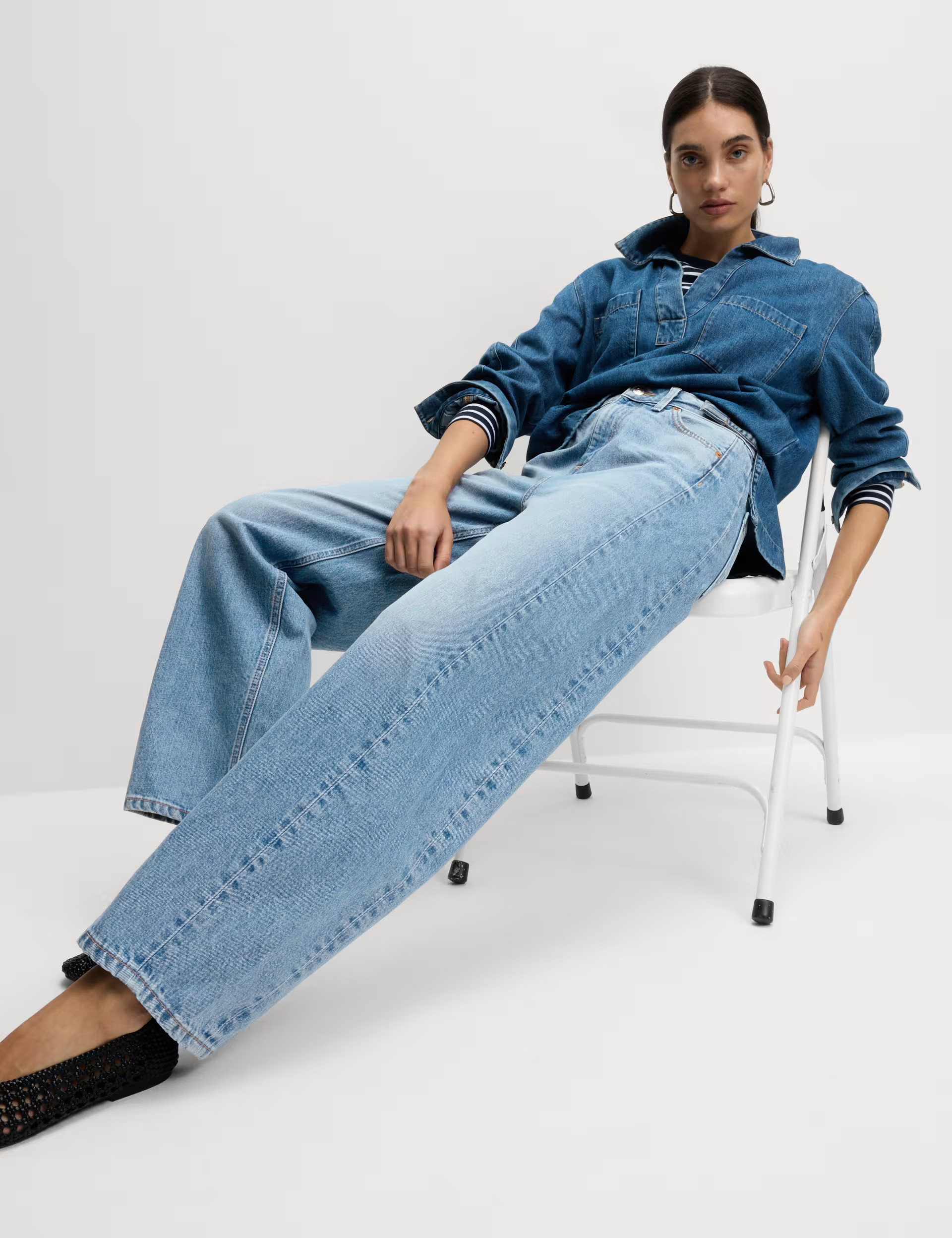 Mid Rise Barrel Jeans | M&S Collection | M&S | Marks & Spencer (UK)