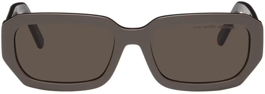 Gray Rectangular Sunglasses | SSENSE