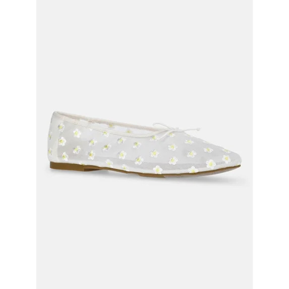 No Boundaries Women's Mesh Ballet Flats | Walmart (US)