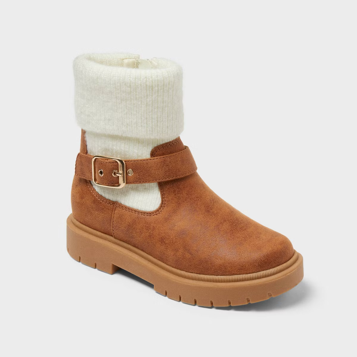 Girls' Lug Sole Boots - Cat & Jack™ Cognac | Target