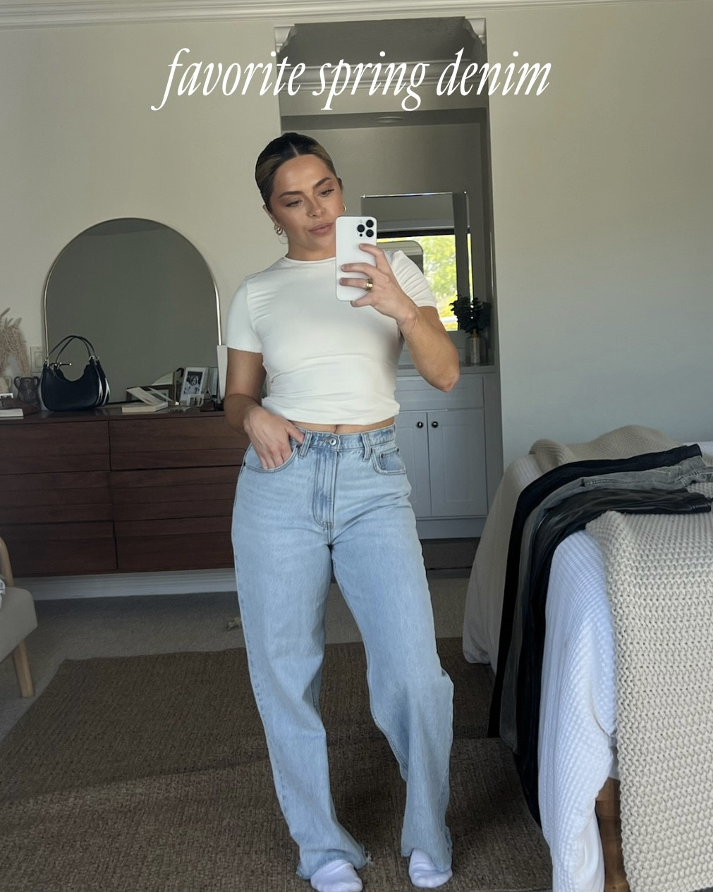 My favorite spring denim! Pants and shorts for warm weather outfits 🤍☀️

#LTKFindsUnder100 #LTKSeasonal #LTKStyleTip