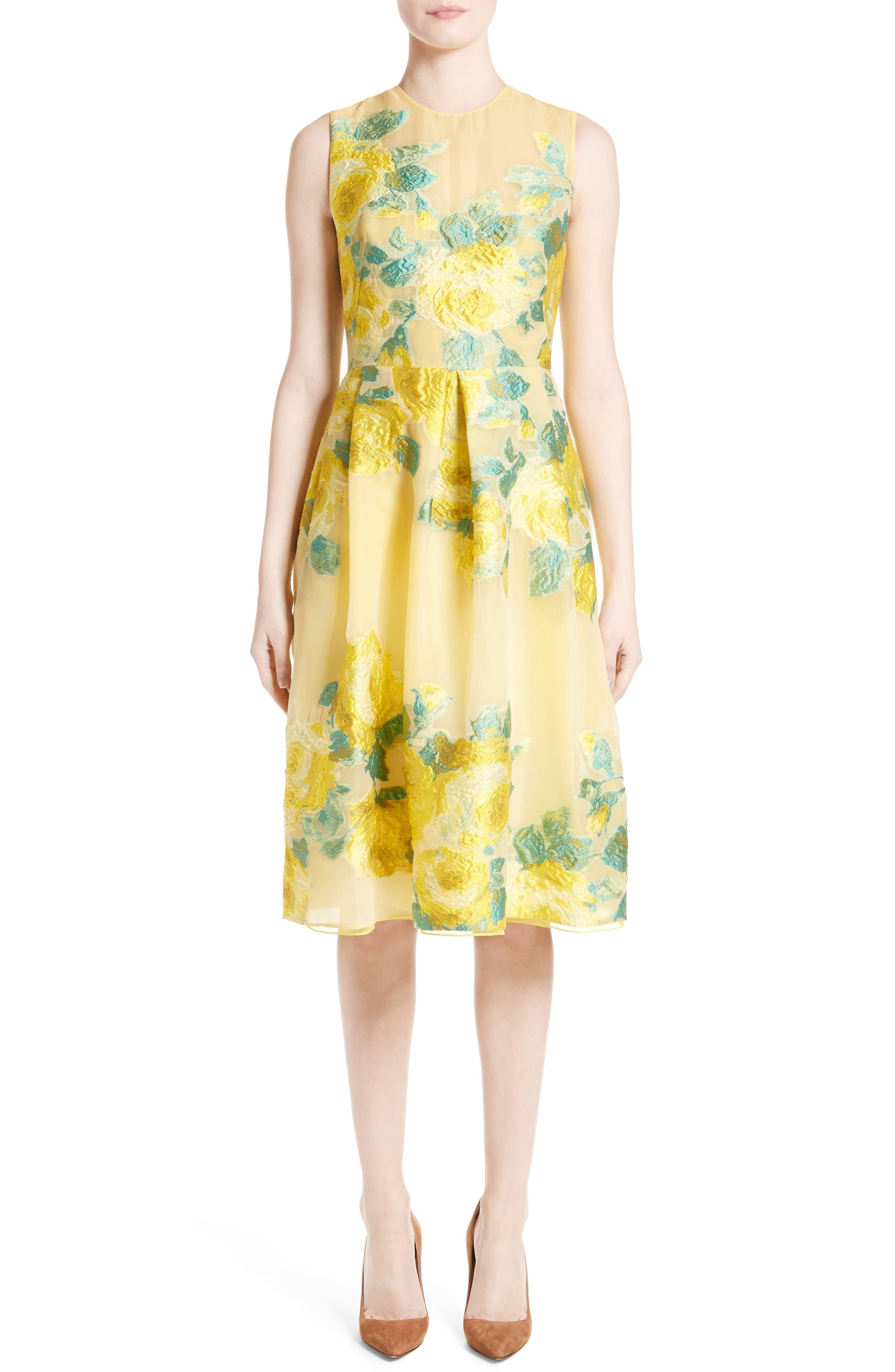 Floral Fil Coupé Dress | Nordstrom