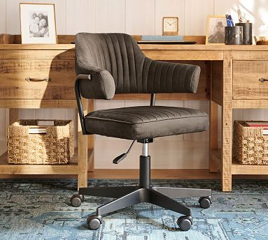 Chandler Leather Desk Chair | Pottery Barn (US)