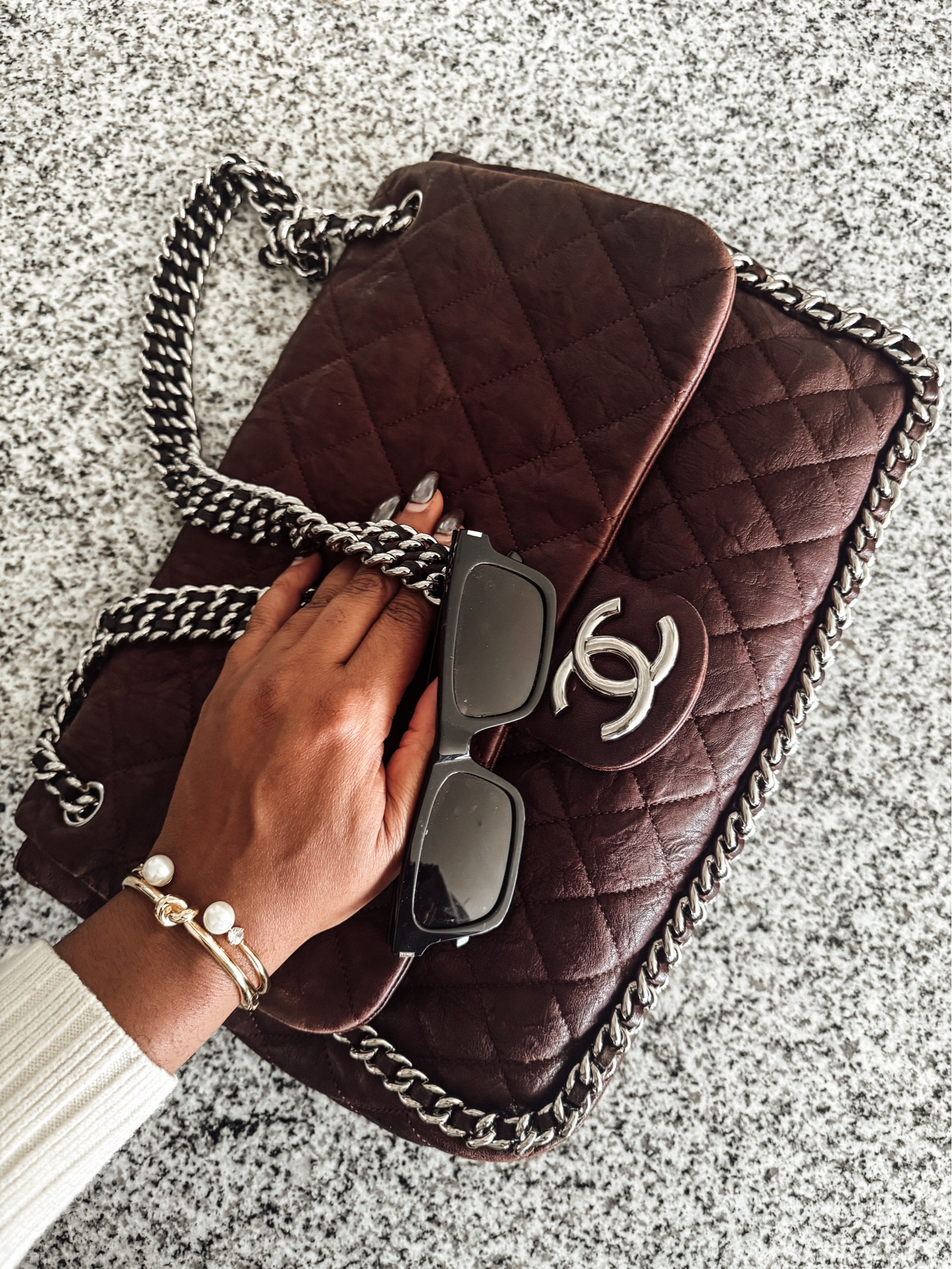This is one of my favorite fall/winter bags. The Chanel Maxi Chain Wrap Around Flap Bag  in Burgundy.

#LTKGiftGuide #LTKItBag #LTKStyleTip