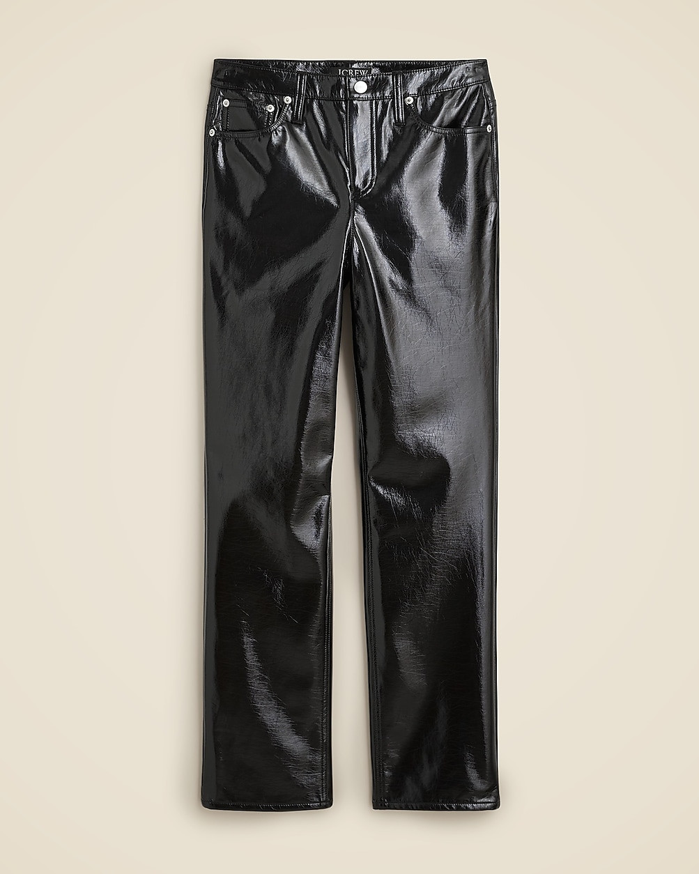 Classic straight pant in faux leather | J. Crew US