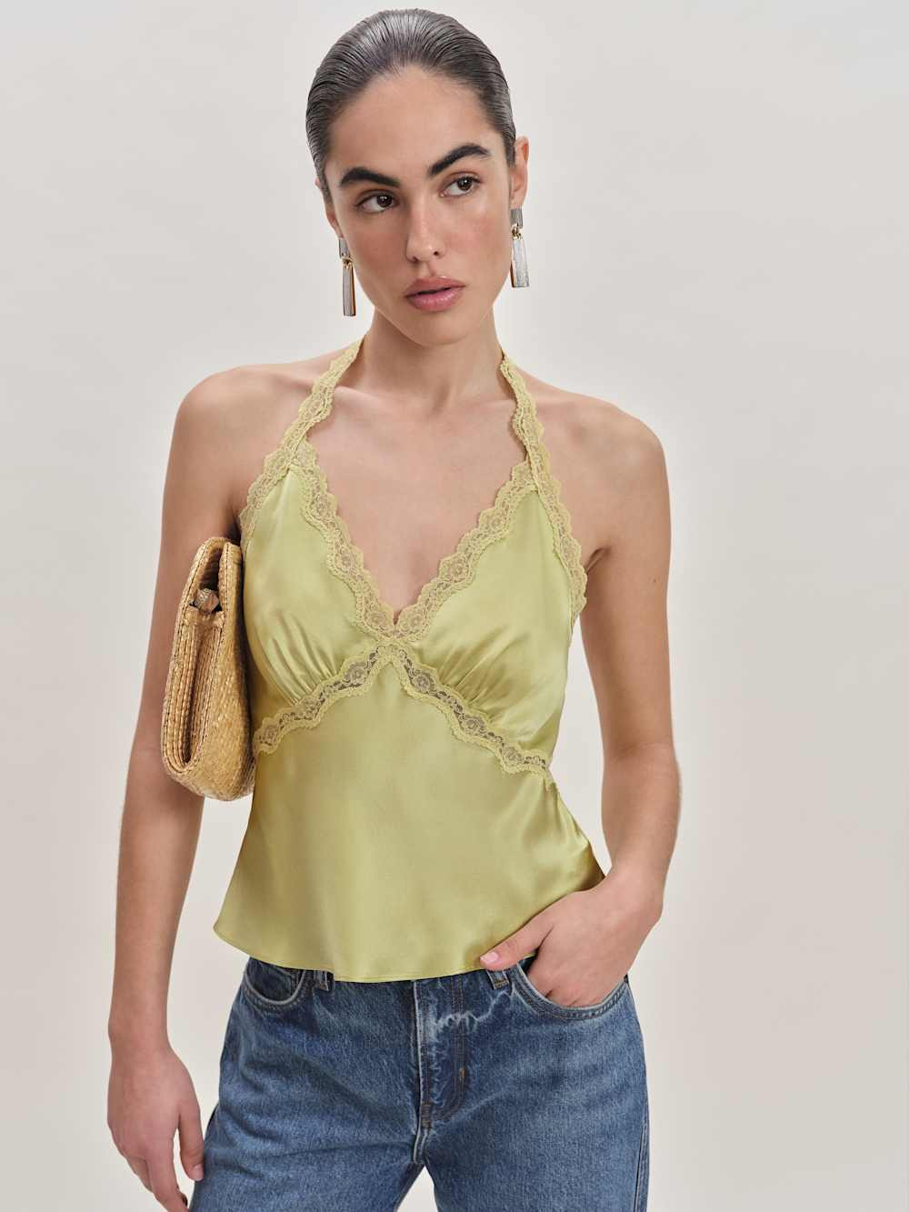 Monica Silk Top | Reformation (Global)