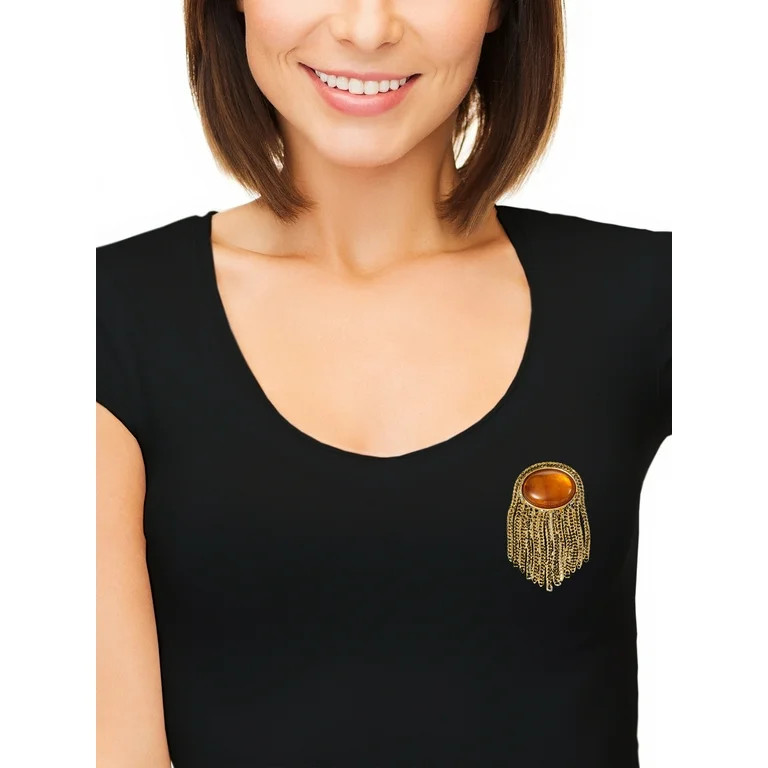 Time and Tru Goldtone Equestrian Motif Brooch/Pin Set, 3 Pieces | Walmart (US)