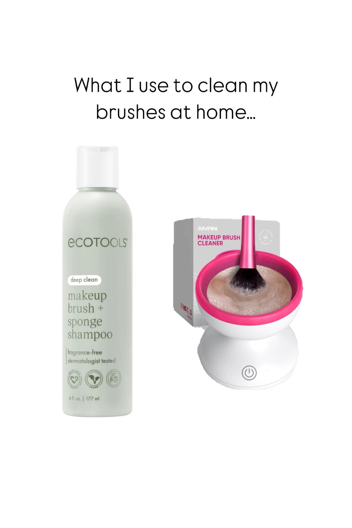 I try to clean my brushes every week. Doesn’t always happen. When it does I this solution and this devise which makes it so easy. My brushes feel so clean and fresh the day after  

#LTKBeauty #LTKFindsUnder50 #LTKHome