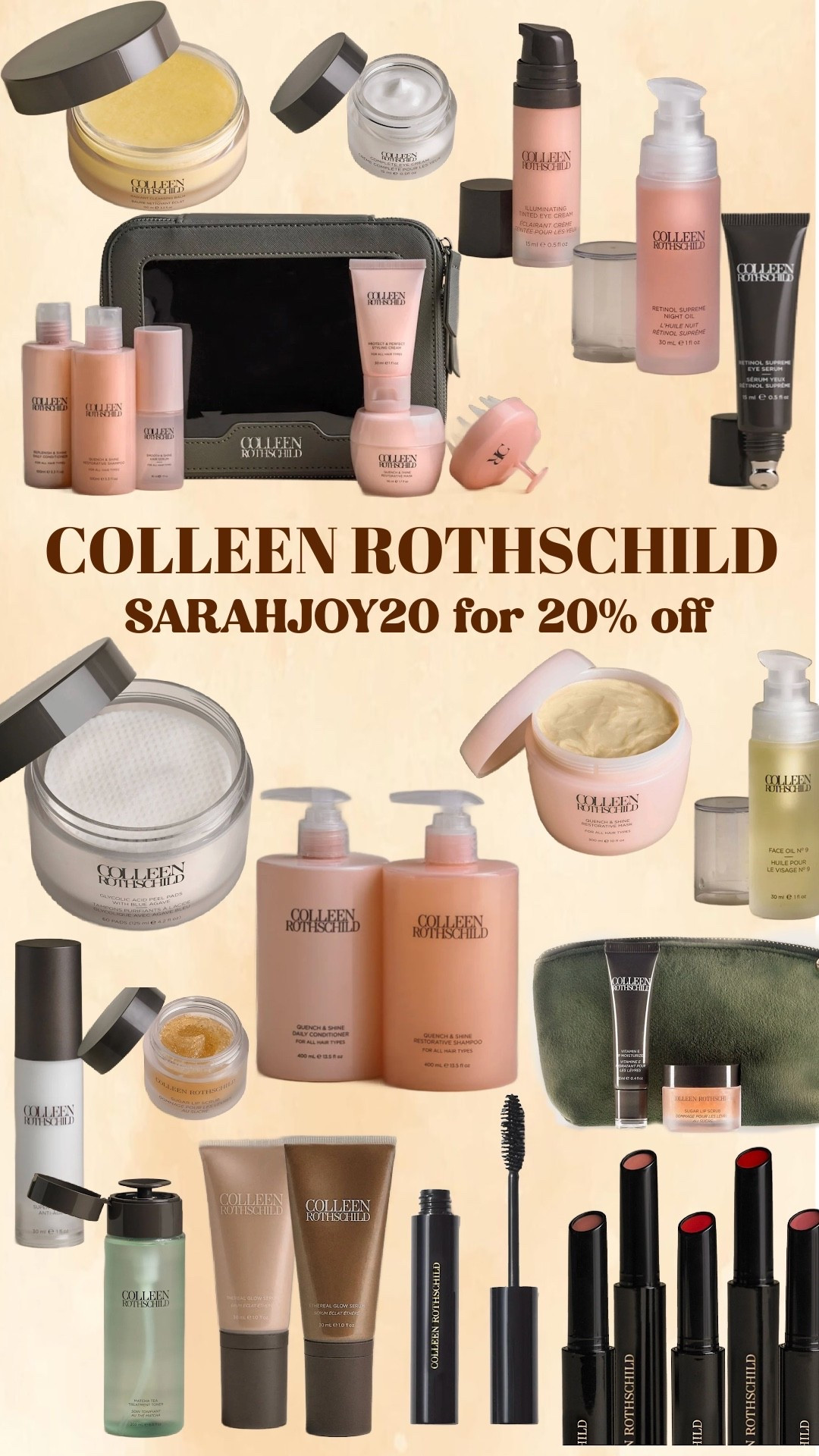 Use SARAHJOY20 for 20% off Colleen Rothschild!! Works sitewide + free shipping over $49 👏🏻👏🏻👏🏻

#LTKmomlife #LTKSaleAlert #LTKgrwm