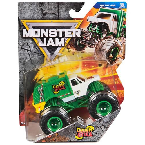 Monster Jam, Official Crush Cycle Monster Truck, Die-Cast Vehicle, 1:64 Scale, Kids Toys for Boys Ages 3 and up | Amazon (US)