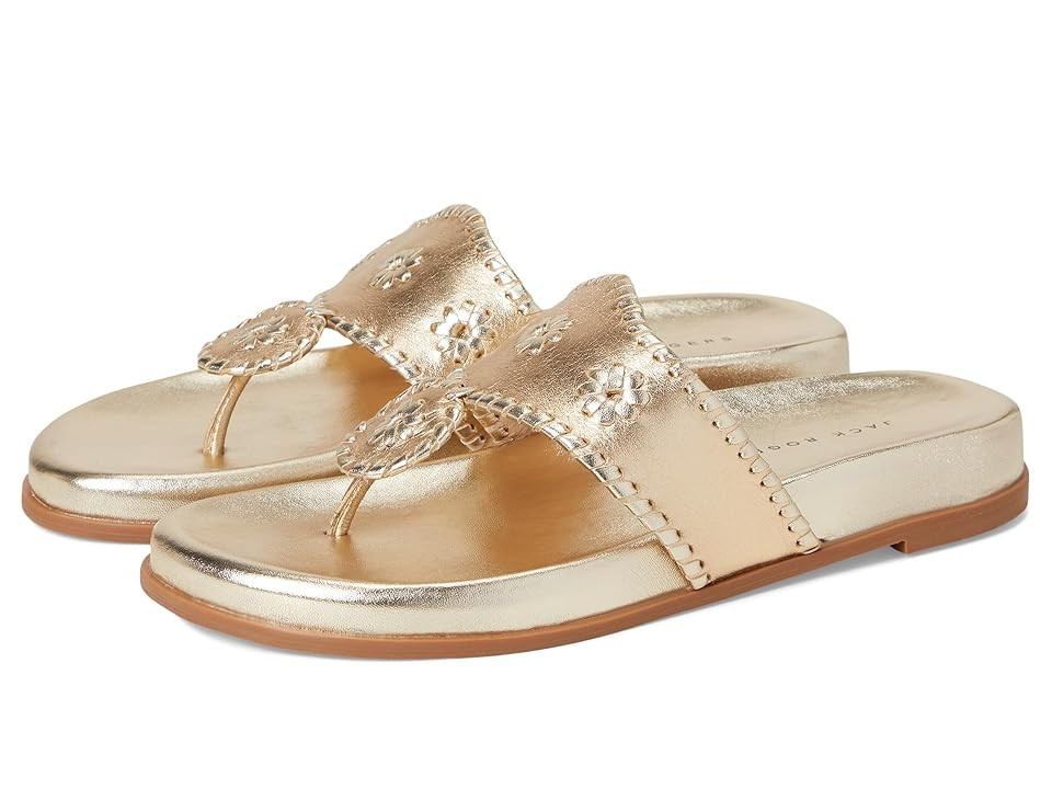 Jack Rogers Jacks Sport Sandal Women's Dress Sandals Jacks Platinum : 6 M, Leather | Zappos