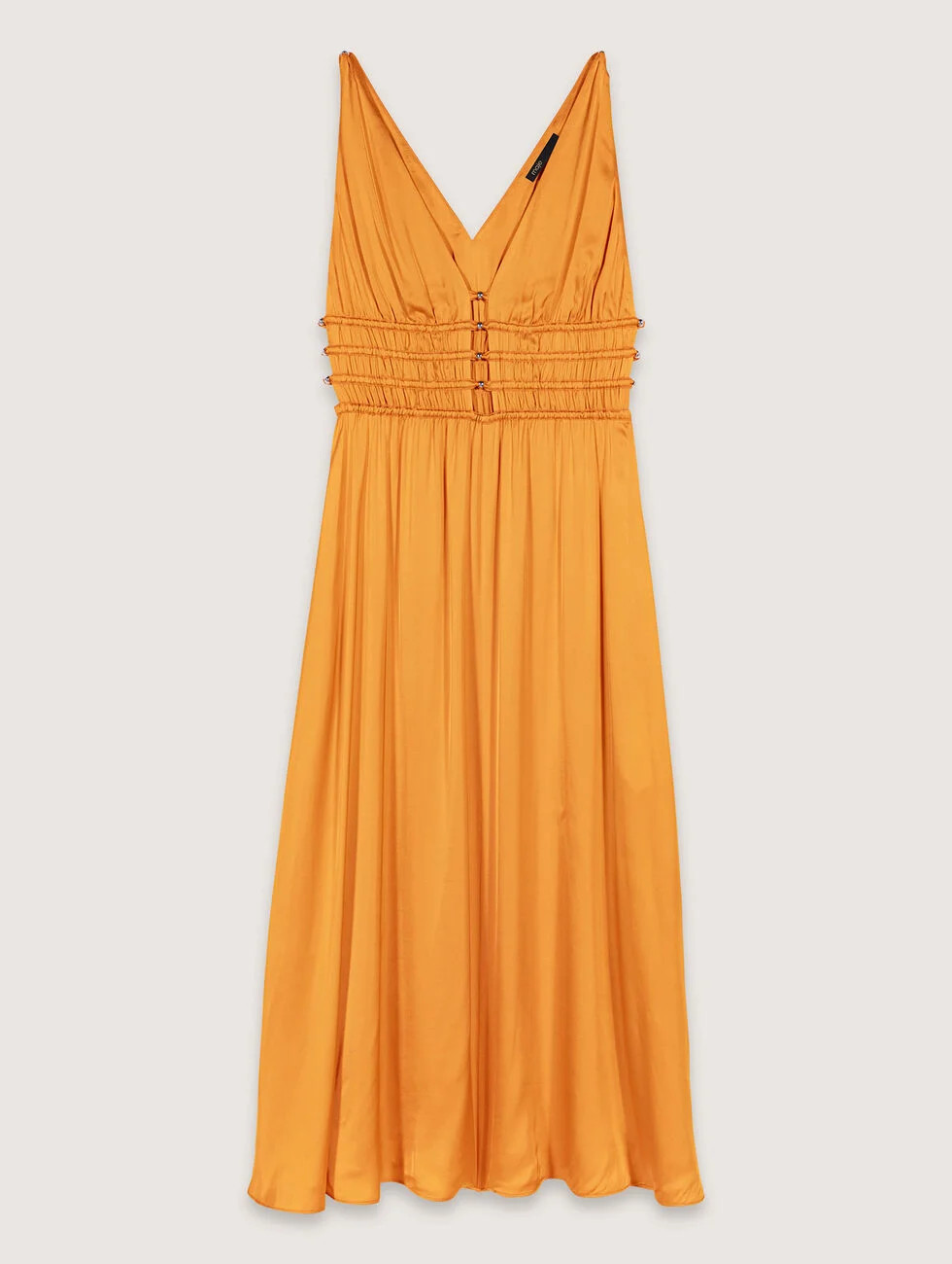 Satin-look maxi dress | Maje US | Maje US
