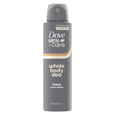 Dove Men+Care Whole Body Deodorant Spray - Shea Butter & Cedar - 4oz | Target