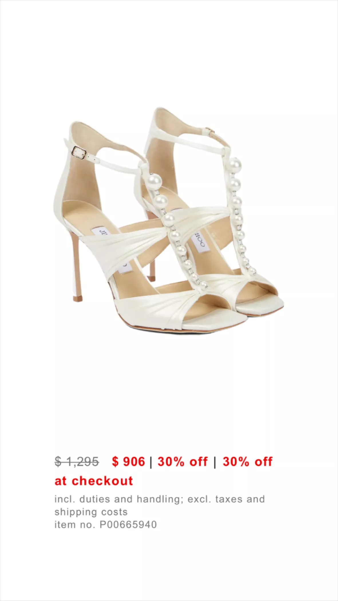 Bridal Aura Caged Satin Sandals in White - Jimmy Choo