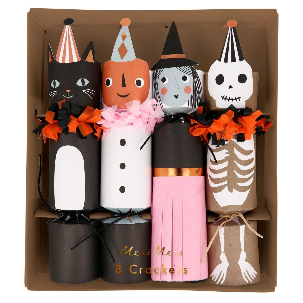 Vintage Halloween Medium Crackers (x 8) | Meri Meri