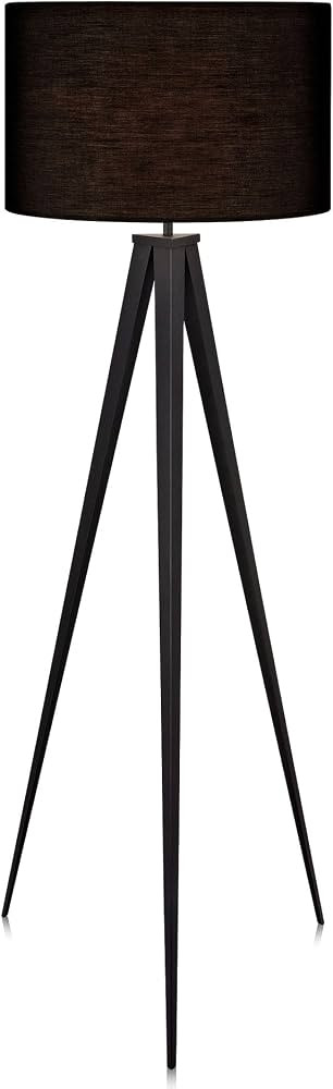 Versanora Romanza Modern LED Tripod Floor Lamp Tall Standing Light with Drum Shade Metal Legs for... | Amazon (US)