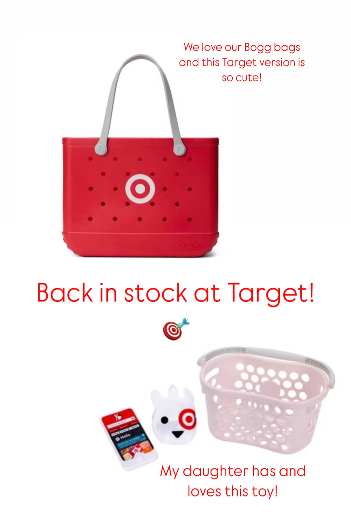 The viral Target toy and Bogg bag are back in stock at Target! 🎯 

Target kids toys 
Target basket 
Target Bogg Bag 
Bogg Bags 

#LTKKids #LTKItBag #LTKGiftGuide