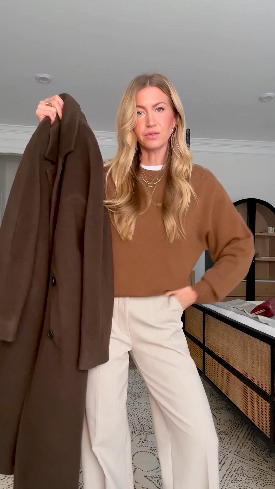 Elevated winter look!
Sweater: wearing size small 
Pants: run TTS
Coat: runs TTS, wearing size small 

#LTKgrwm #LTKHoliday #LTKSeasonal