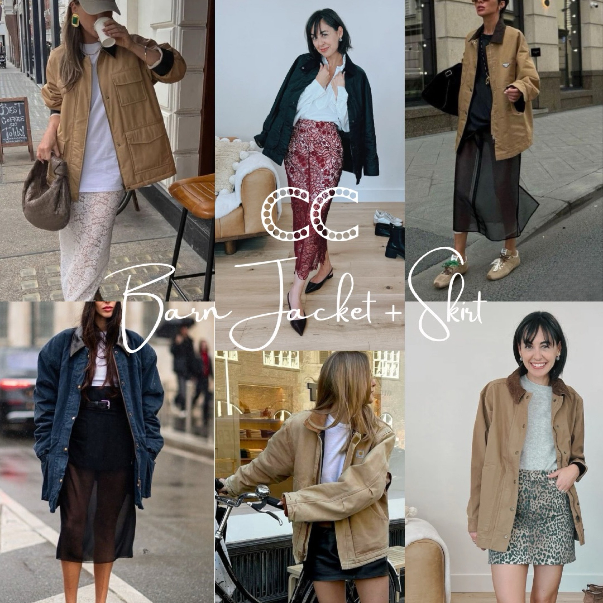 barn jacket and a skirt. Sometimes the unexpected is the most fashionable and fun

https://closetchoreography.com/how-you-your-niece-and-your-nana-can-style-a-barn-jacket-street-style/